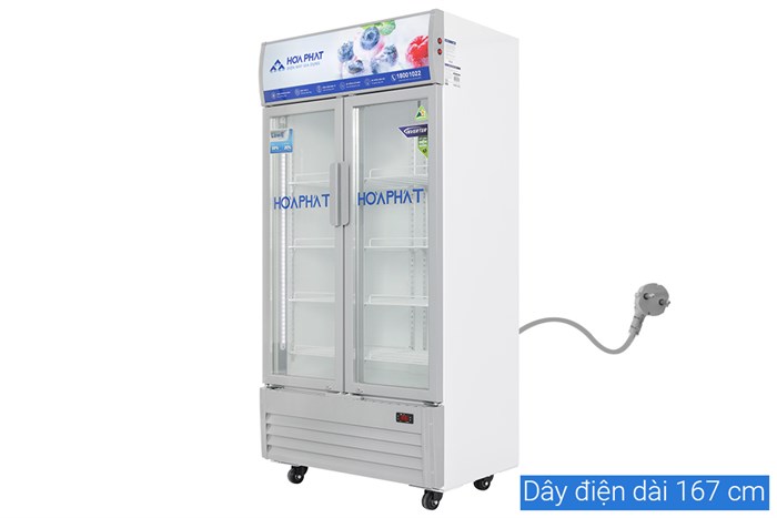 Tủ mát trưng bày Hòa Phát Inverter 526 lít HSR D8526